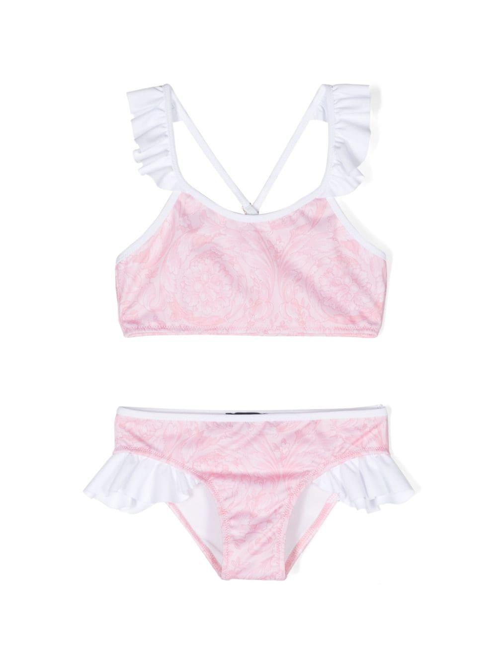 Bikini rosa chiaro bambina 10140951A10009 5P950 VERSACE 