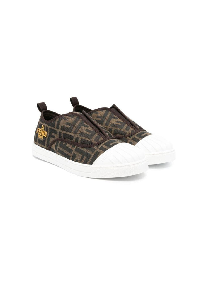 Sneaker bambino tabacco