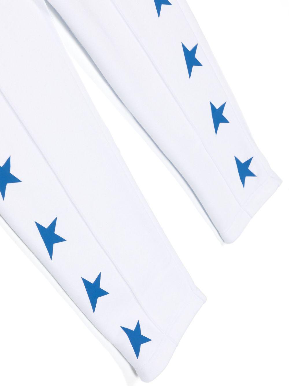 Pantaloni bianchi/blu bambino
