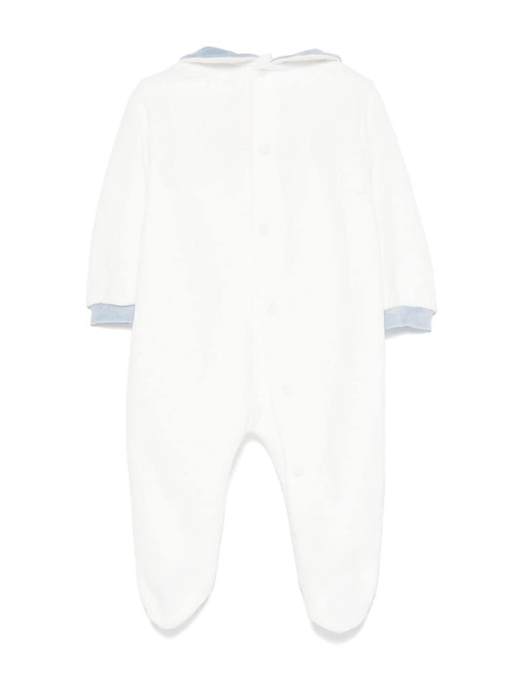 Tutina bianco/azzurro neonato