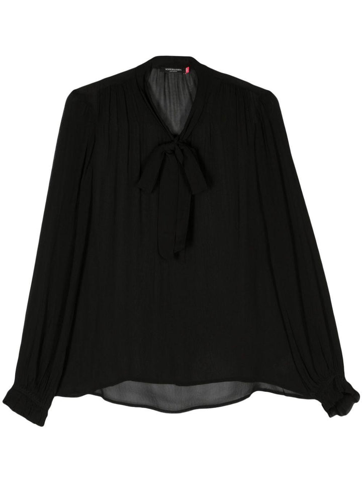 Blusa nera donna