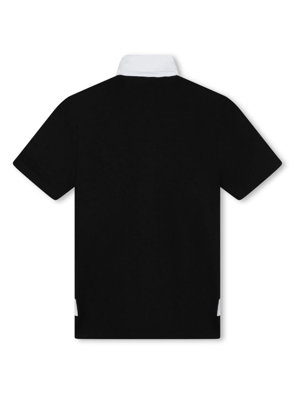 polo nera bambino H30132 09B Givenchy Kids 