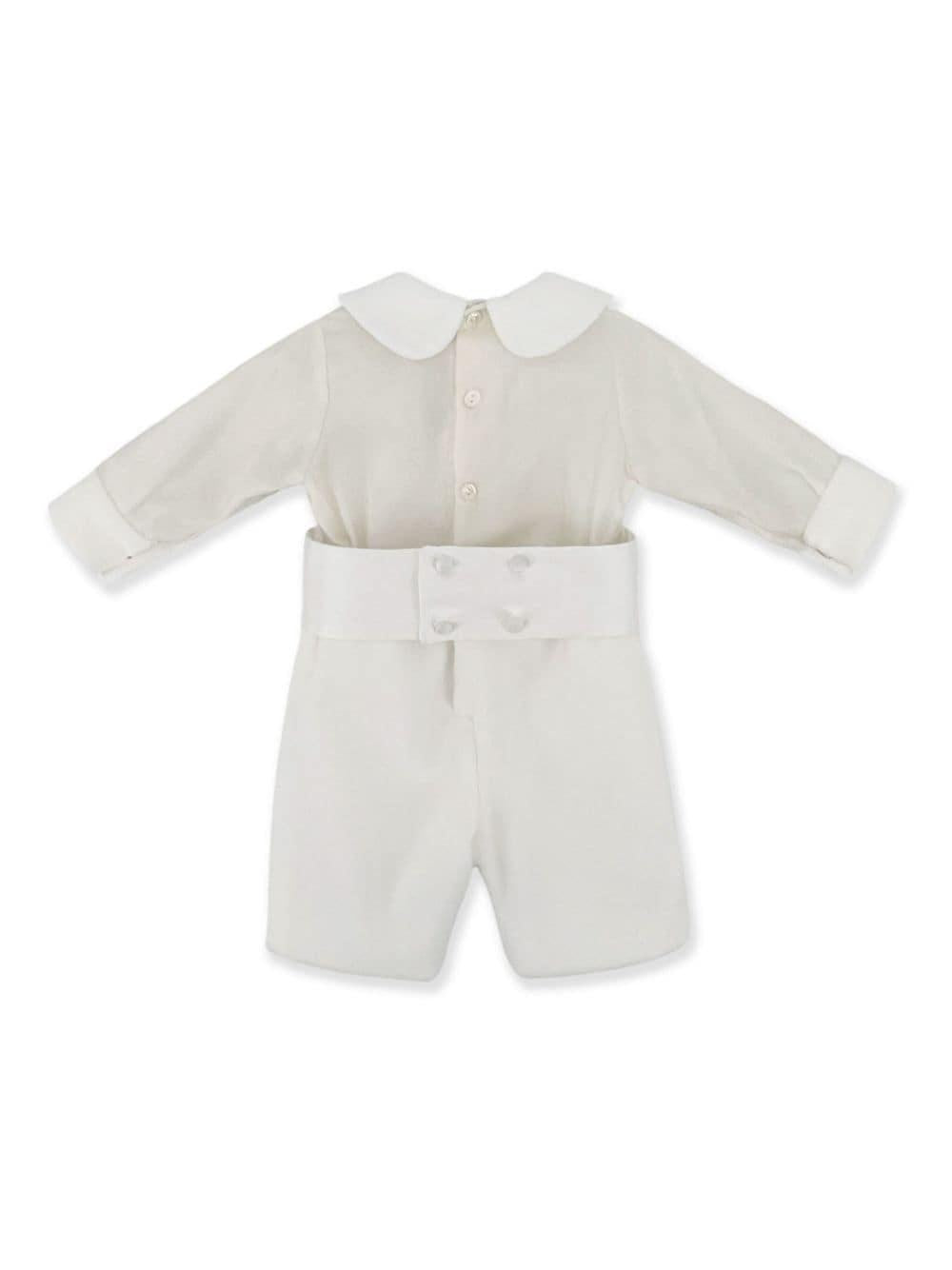 Pagliaccetto bianco neonato