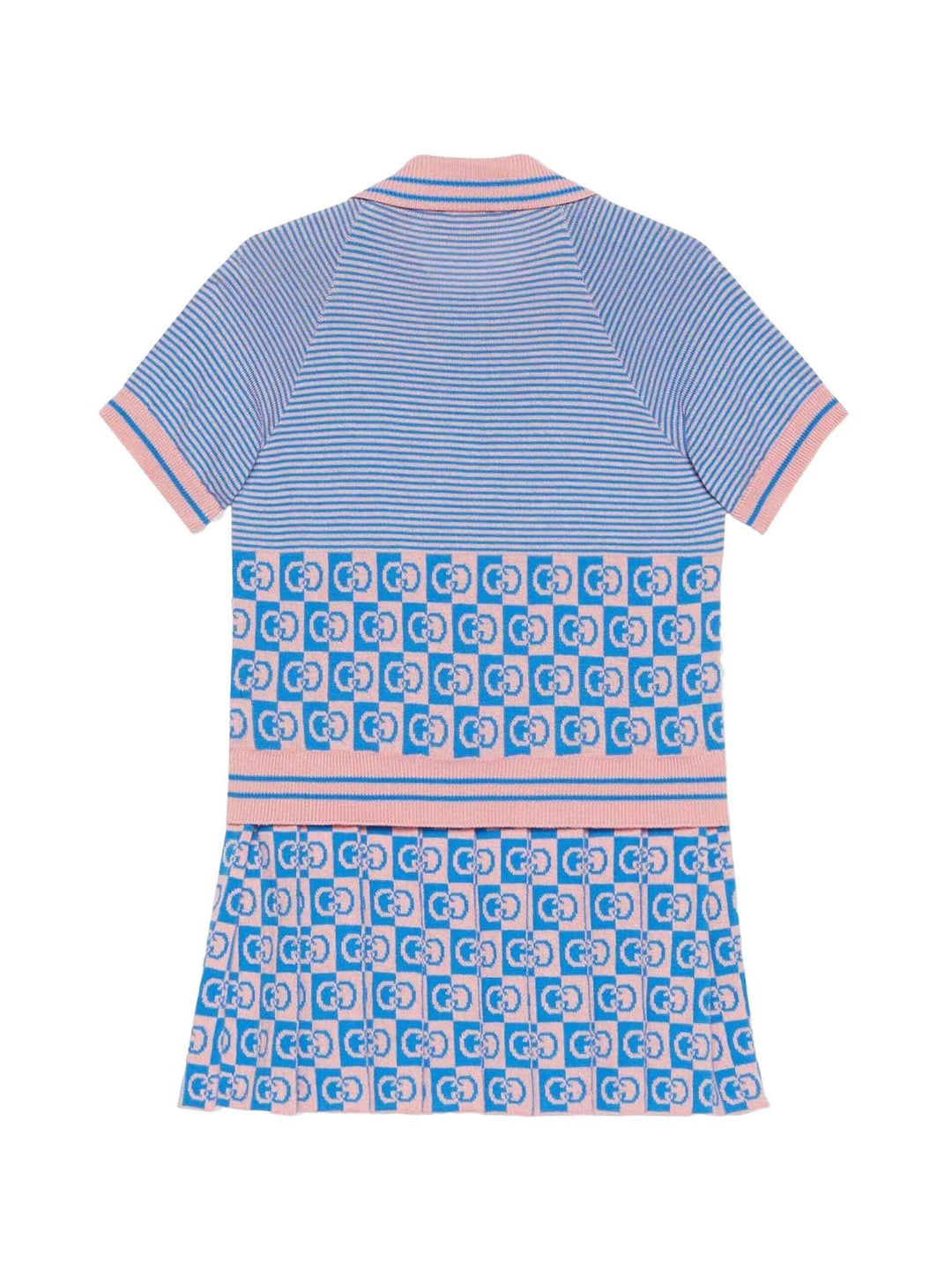 Abito blu/rosa bambina