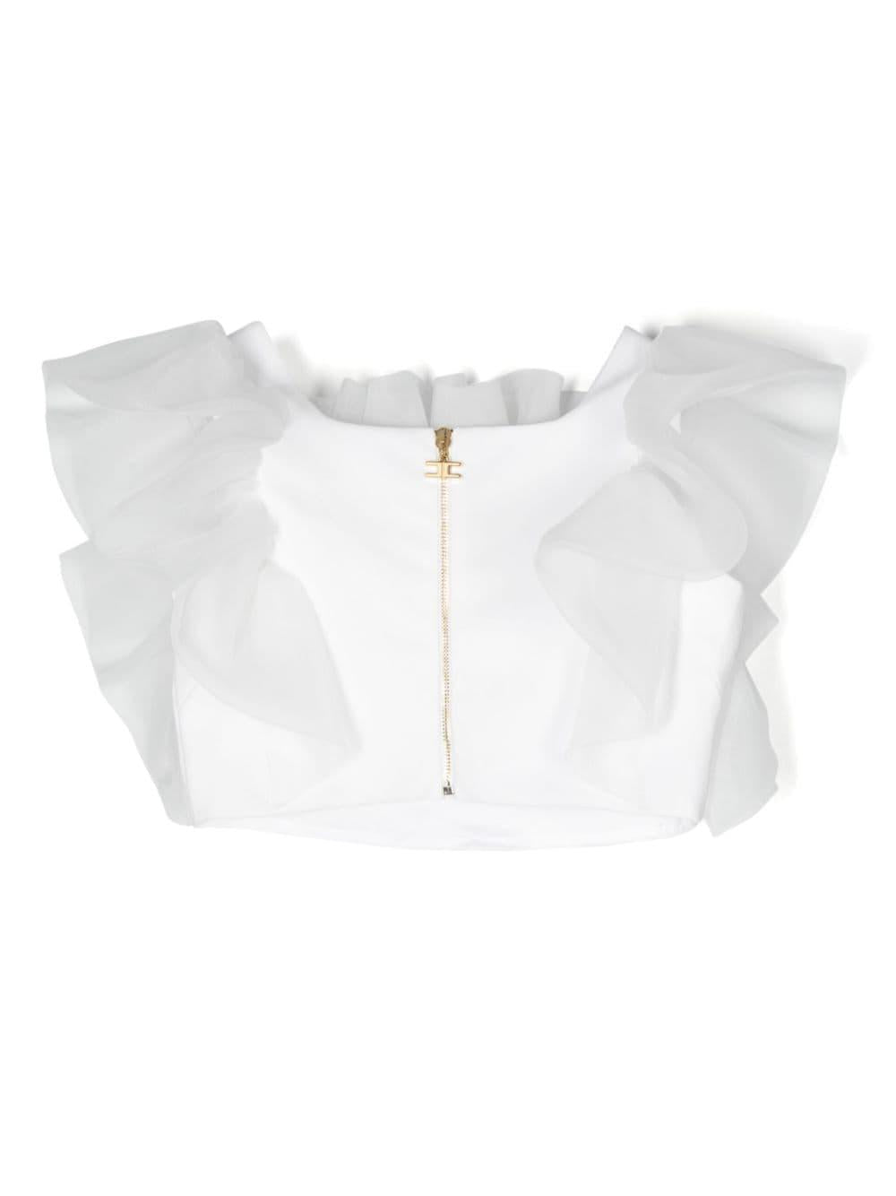 Top bianco bambina