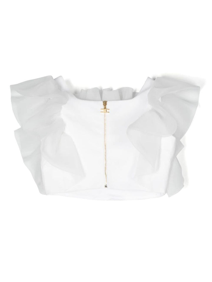 Top bianco bambina