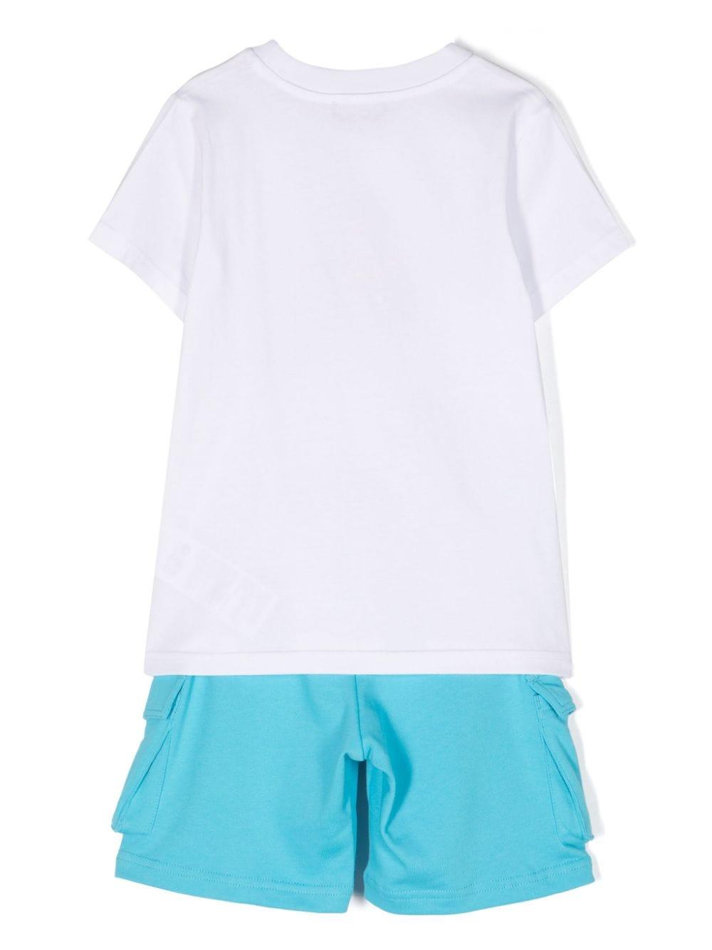 Set bianco/multicolore bambino HUG000LAA23 83625 MOSCHINO KIDS 