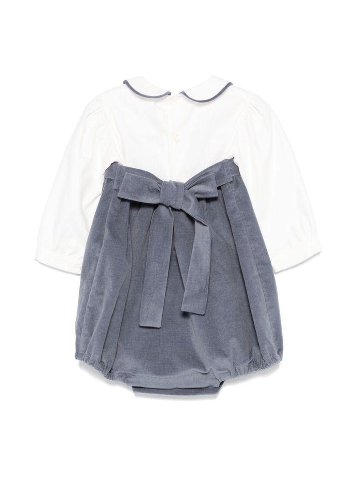 Pagliaccetto bianco/blu neonato unisex