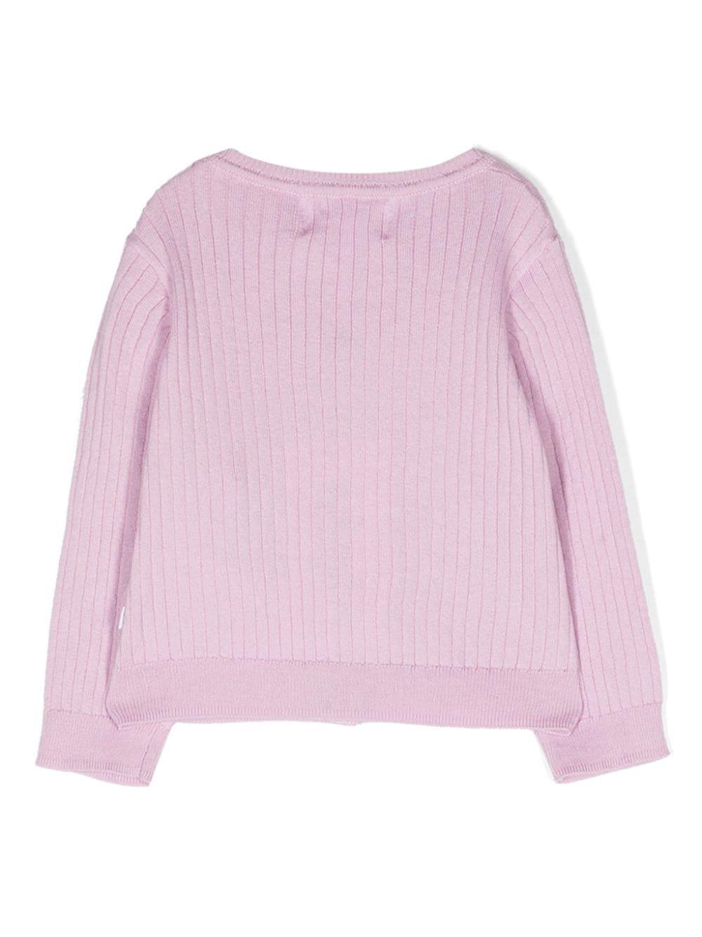 Cardigan lilla neonata