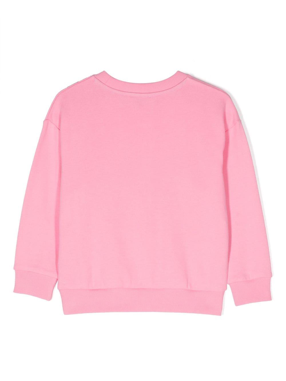Felpa rosa bambina con stampa multicolor W15689 44G Marc Jacobs Kids 