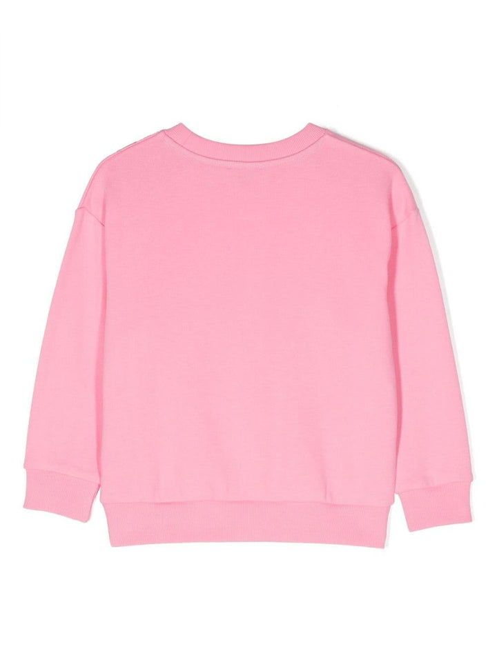 Felpa rosa bambina con stampa multicolor W15689 44G Marc Jacobs Kids 