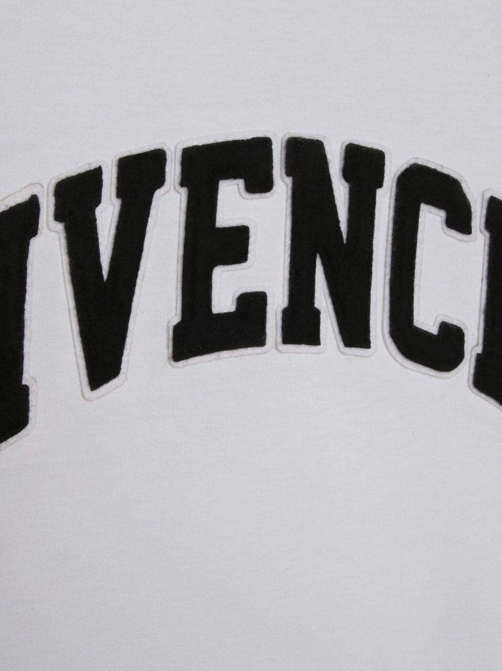 T-shirt bianca bambino con stampa nera<BR/> H25460 10P Givenchy Kids 