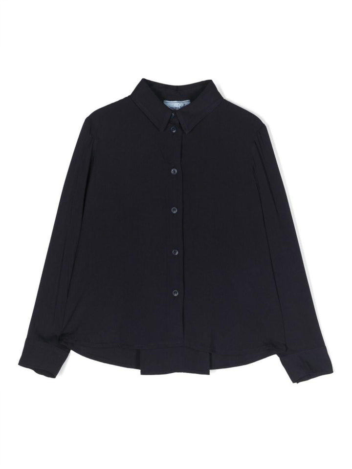 Camicia blu bambina