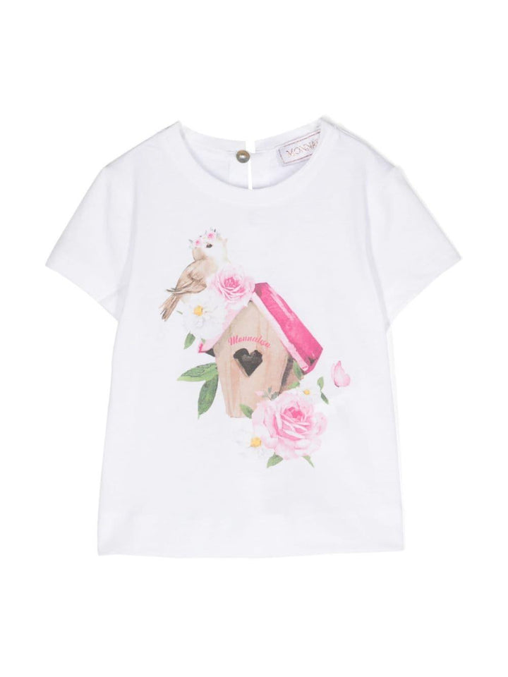 T-shirt bianca neonata