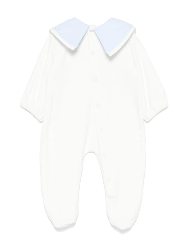 Tutina bianco/azzurro neonato