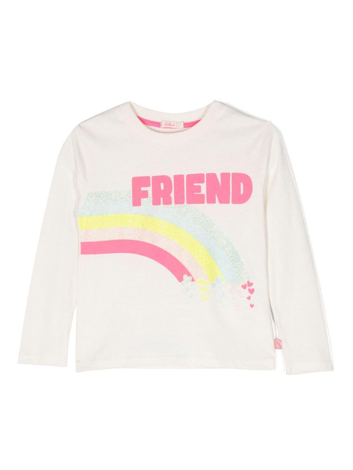 Felpa bianca bambina