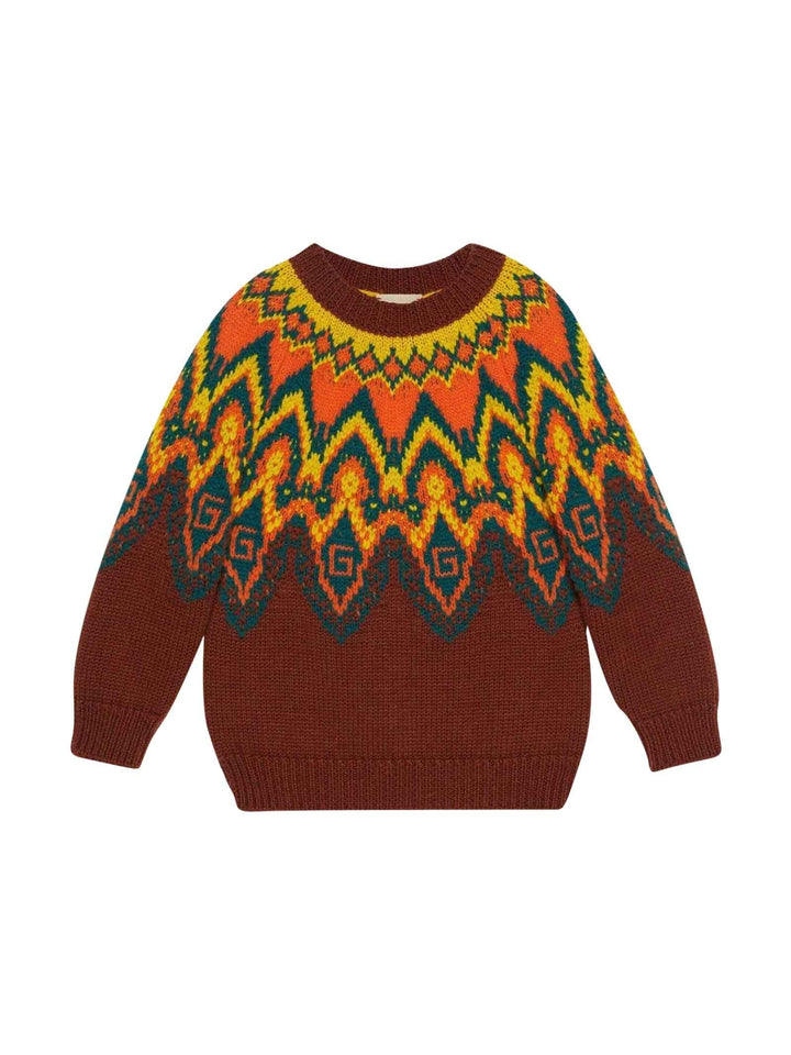 Maglione marrone bambino