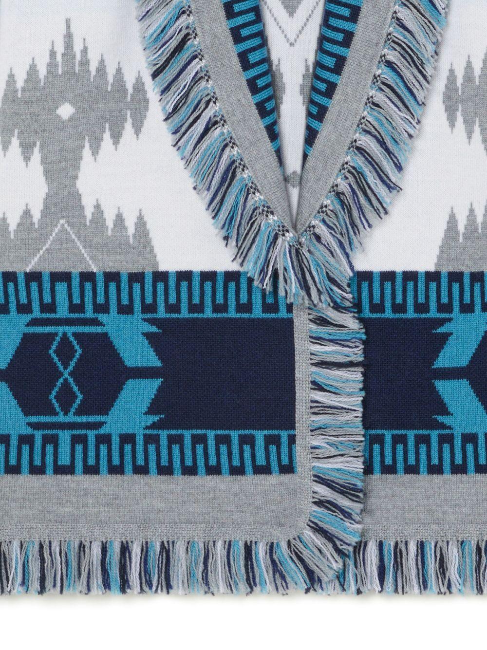 Cardigan bianco e multicolor bambino