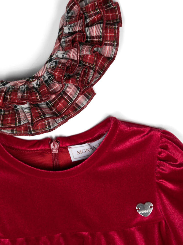 abito rosso neonata 31D9134850 0043 Monnalisa kids 