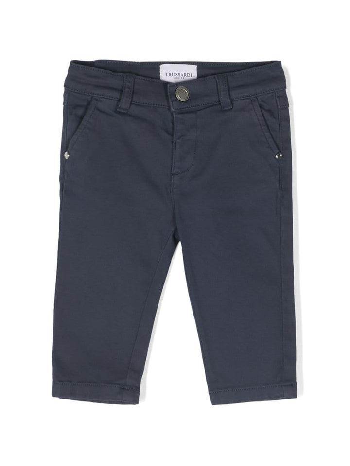 Pantaloni blu neonato