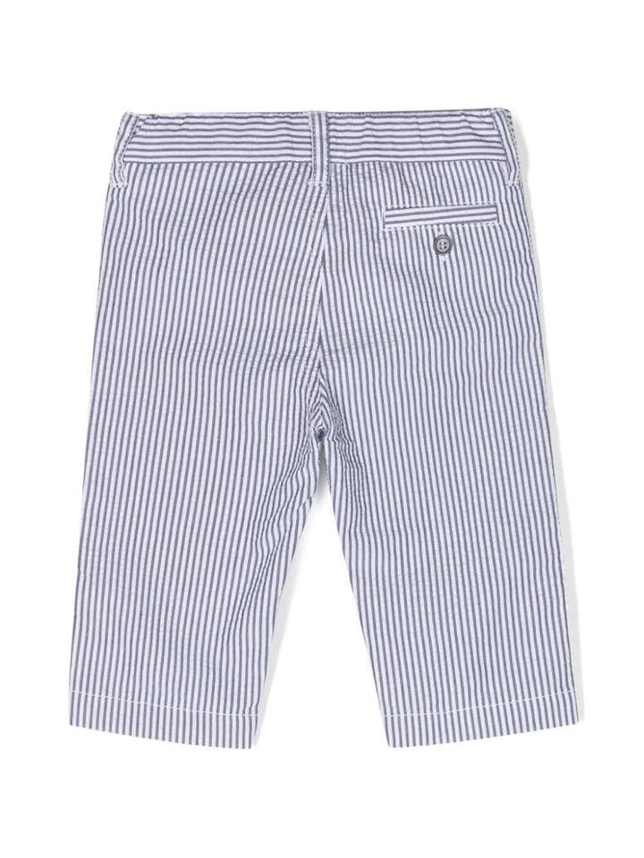Pantaloni neonato blu/bianco