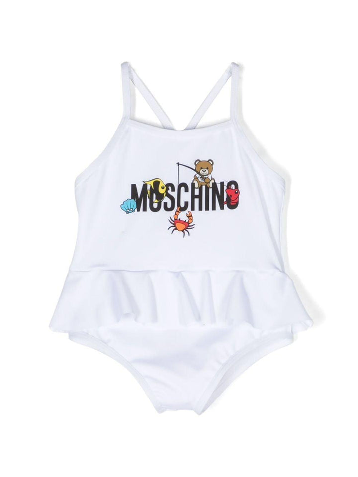 Costume bianco neonata