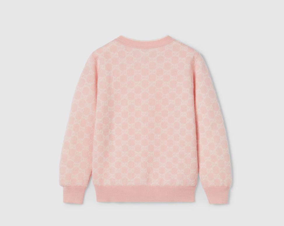 maglia rosa bambina 834349XKEZO 5012 GUCCI KIDS 