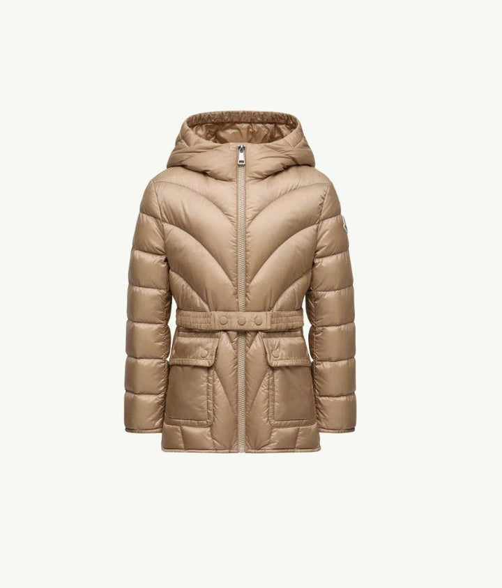 piumino beige bambina 1A00061597YF 222 Moncler Kids 