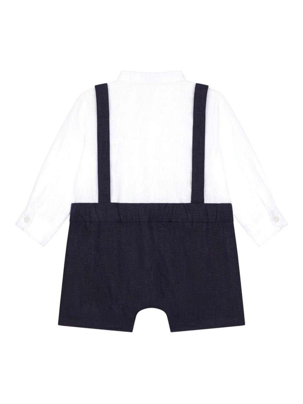 tutina bianco/blu neonato