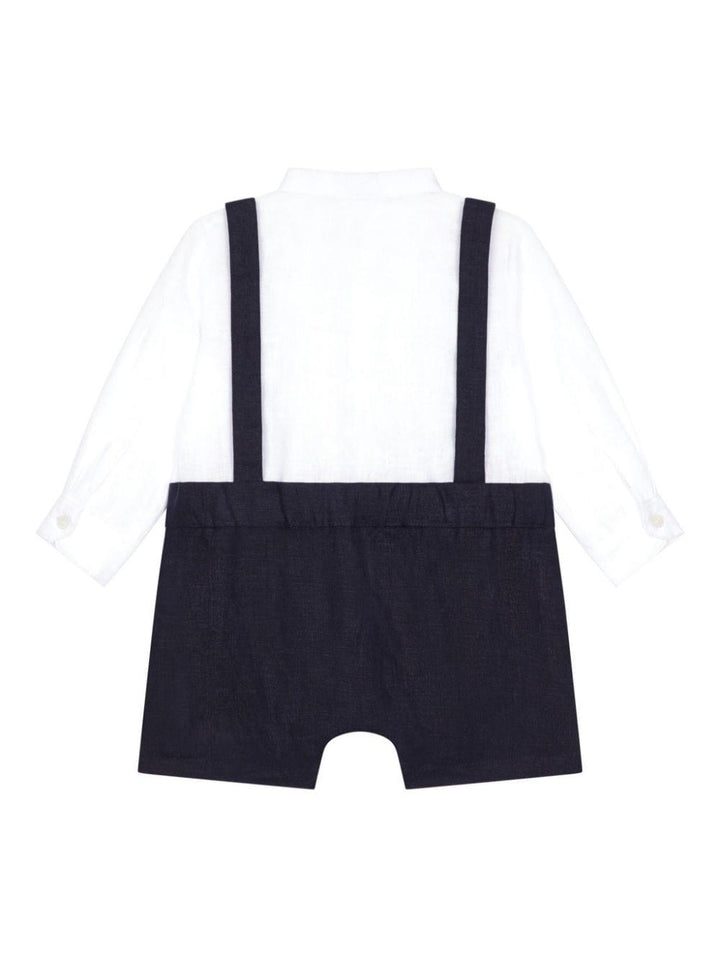 tutina bianco/blu neonato