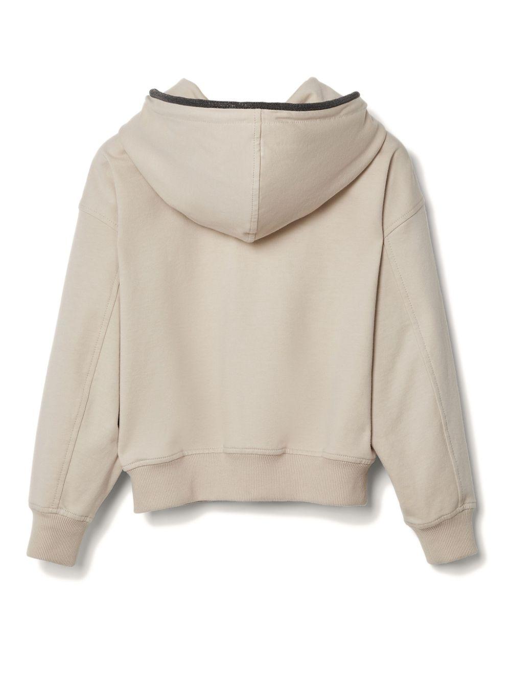 Felpa beige bambina