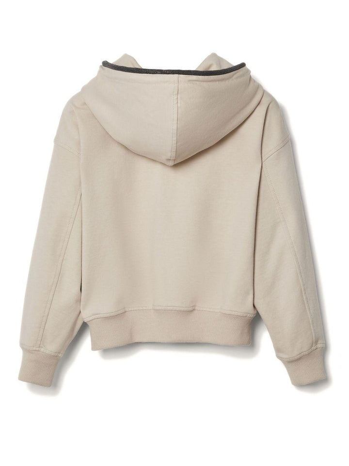 Felpa beige bambina