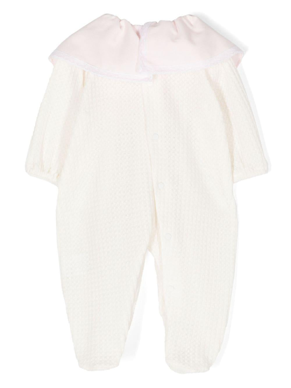 Pigiama bianco/rosa neonata TBTT70P73 01 la stupenderia 