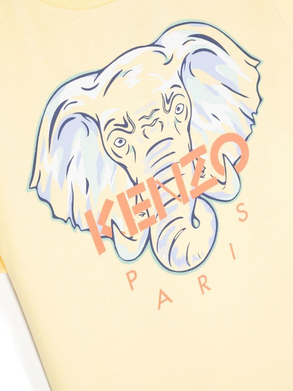 T-shirt gialla bambino K25783 524 KENZO KIDS 