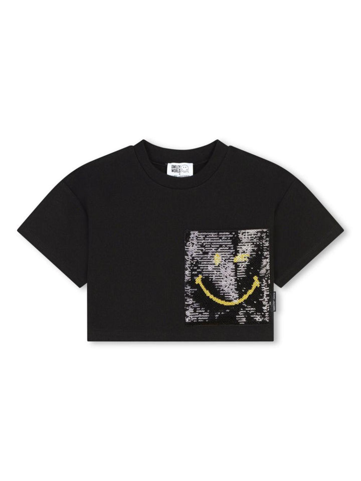 t-shirt nera bambina