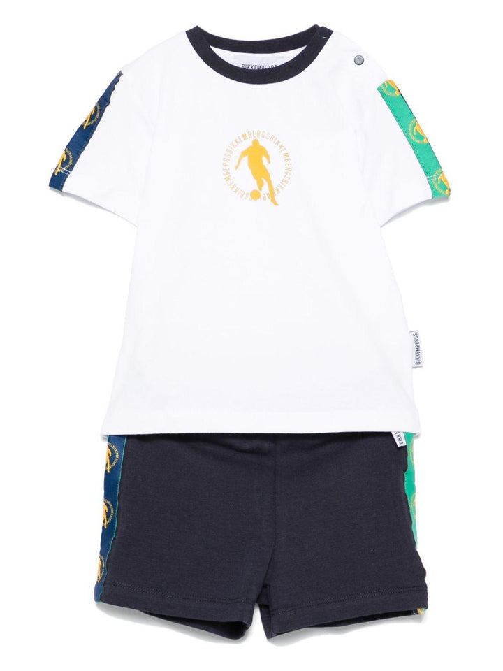 set bianco/blu neonato