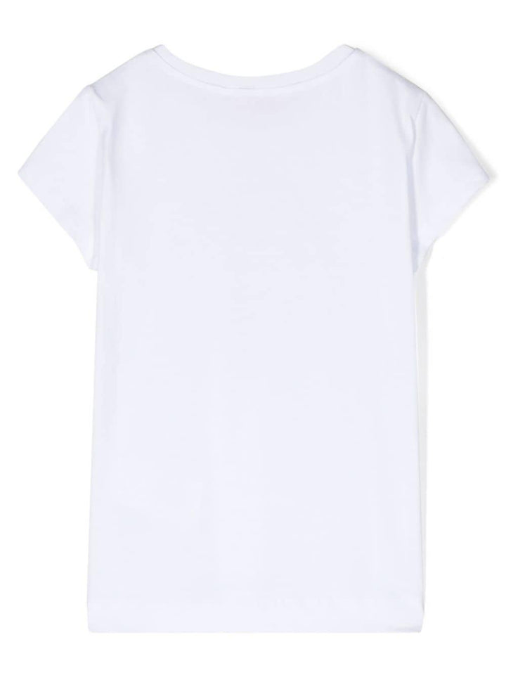 T-shirt bambina bianca 19C6353011 0099 Monnalisa kids 