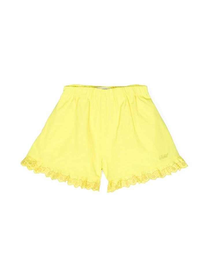 Shorts gialli bambina
