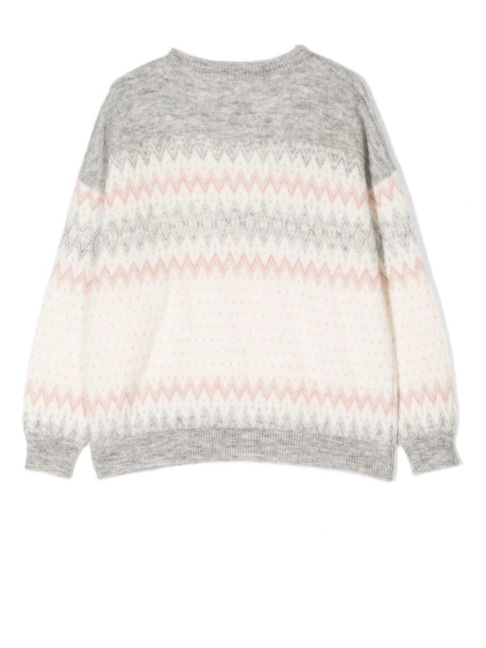 Maglione bianco bambina