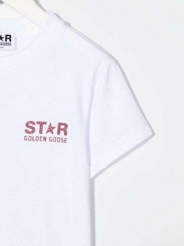 T-shirt bianca bambina con stampa