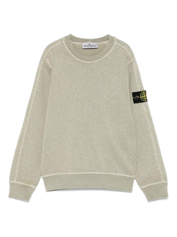 felpa verde bambino