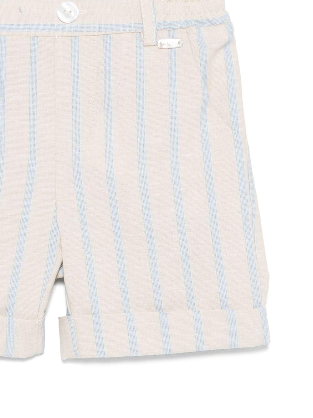 bermuda beige/celeste neonato