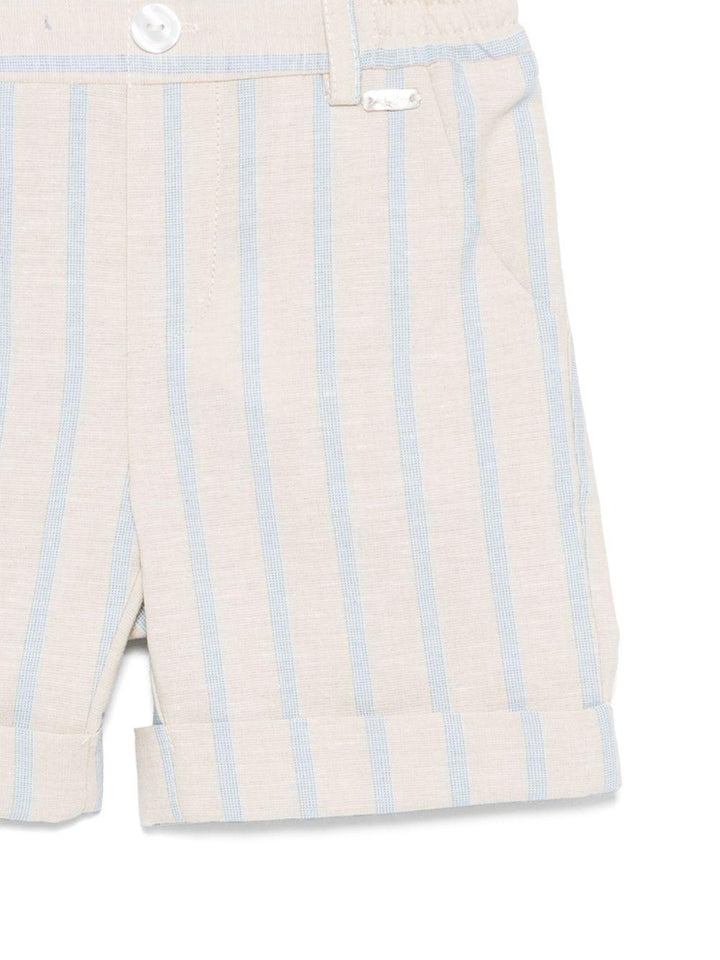 bermuda beige/celeste neonato