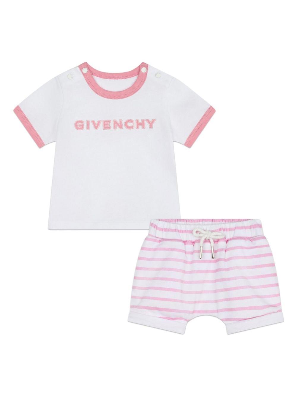 Set neonata bianco/rosa H30265 465 Givenchy Kids 