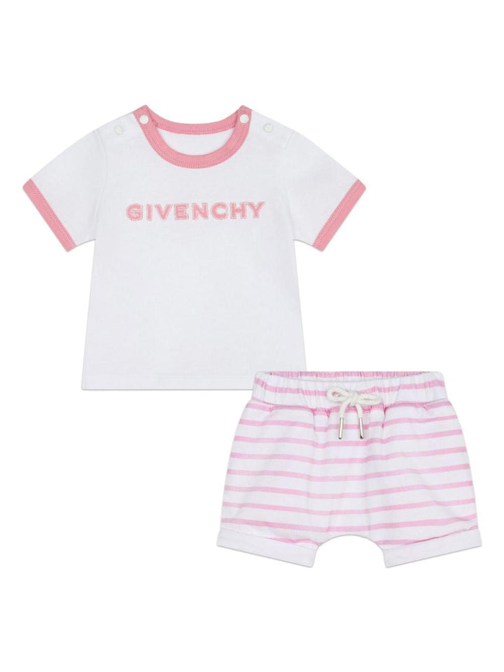 Set neonata bianco/rosa H30265 465 Givenchy Kids 