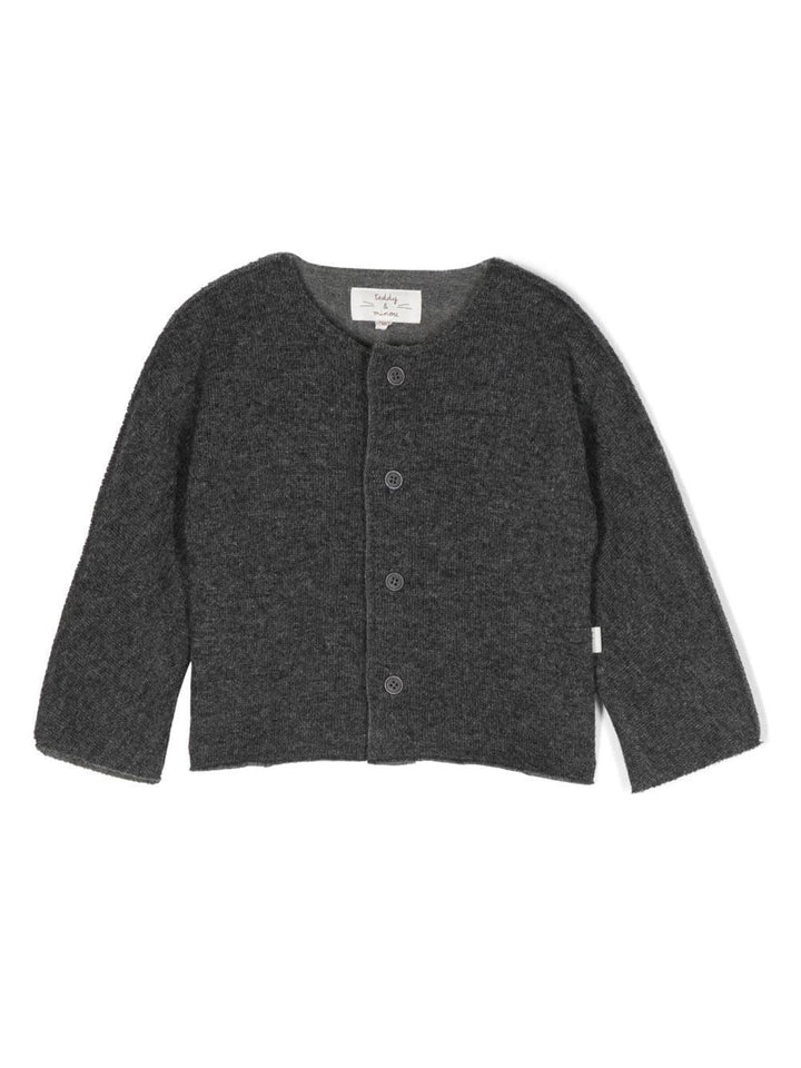 Cardigan grigio scuro neonato