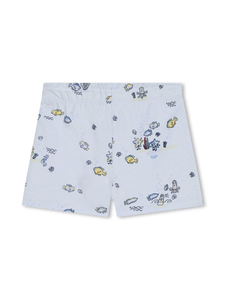 Set neonato azzurro cielo K60064 10P KENZO KIDS 