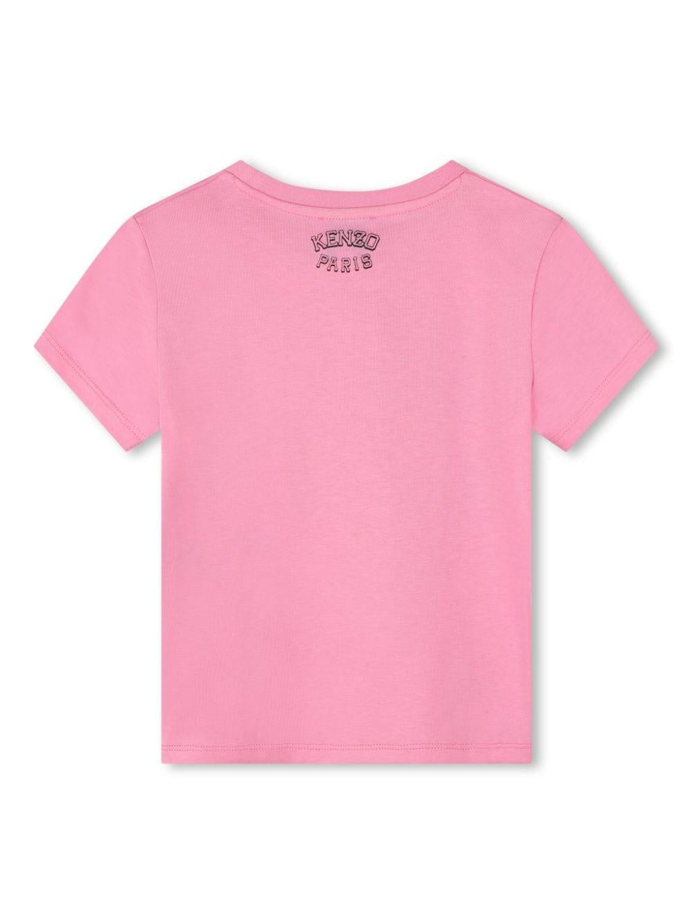 T-shirt rosa bambina K60836 44G KENZO KIDS 