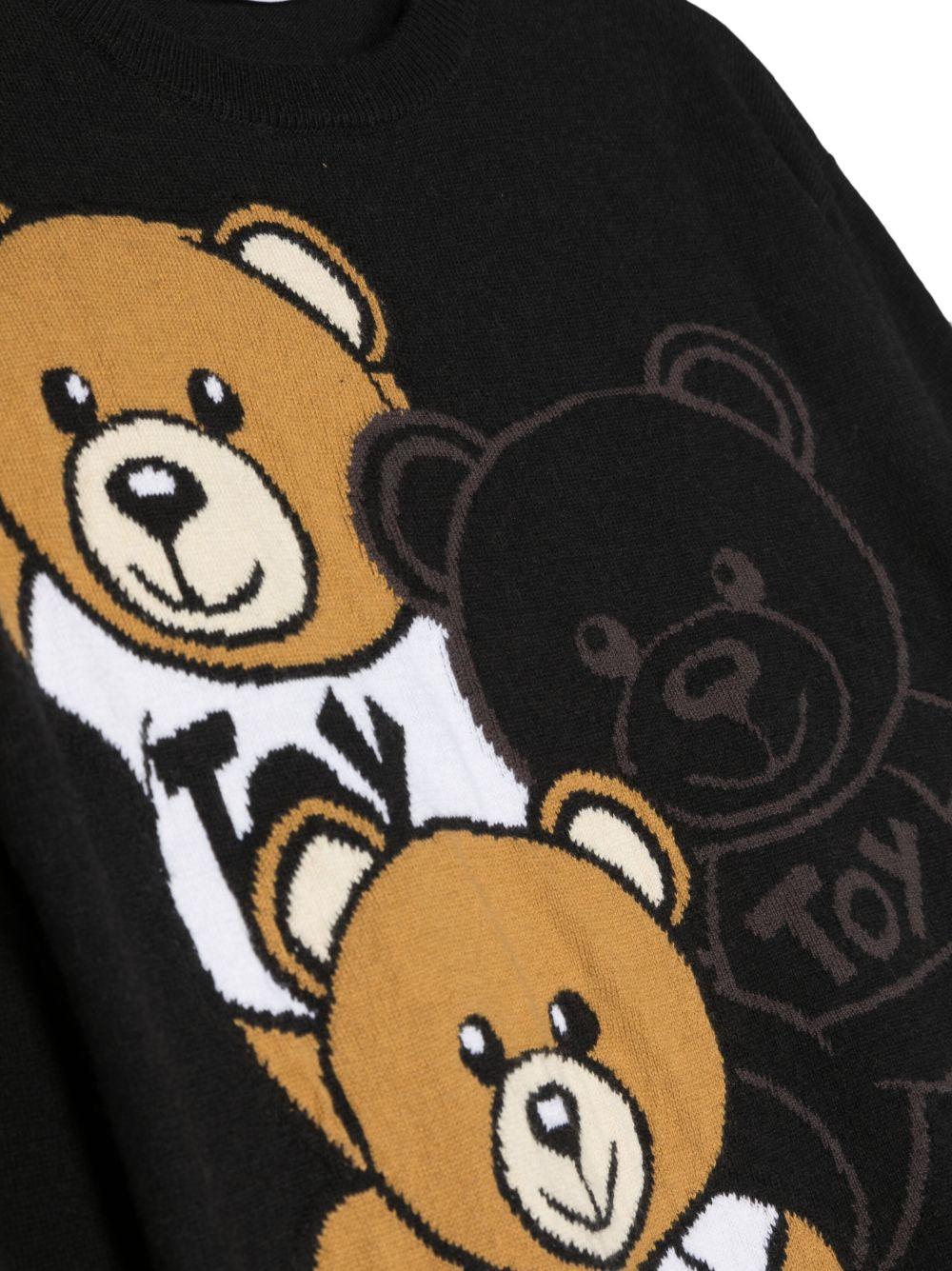 Felpa nera unisex con stampa