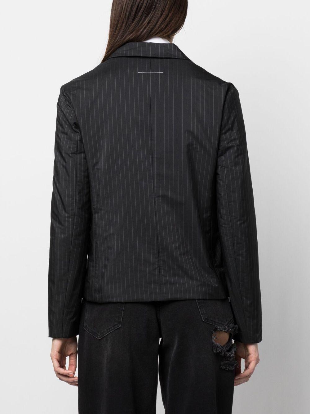 Blazer sartoriale nero donna gessato S52BN0121S78142 001F MM6 